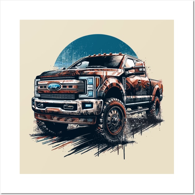 Ford F350 Wall Art by Vehicles-Art